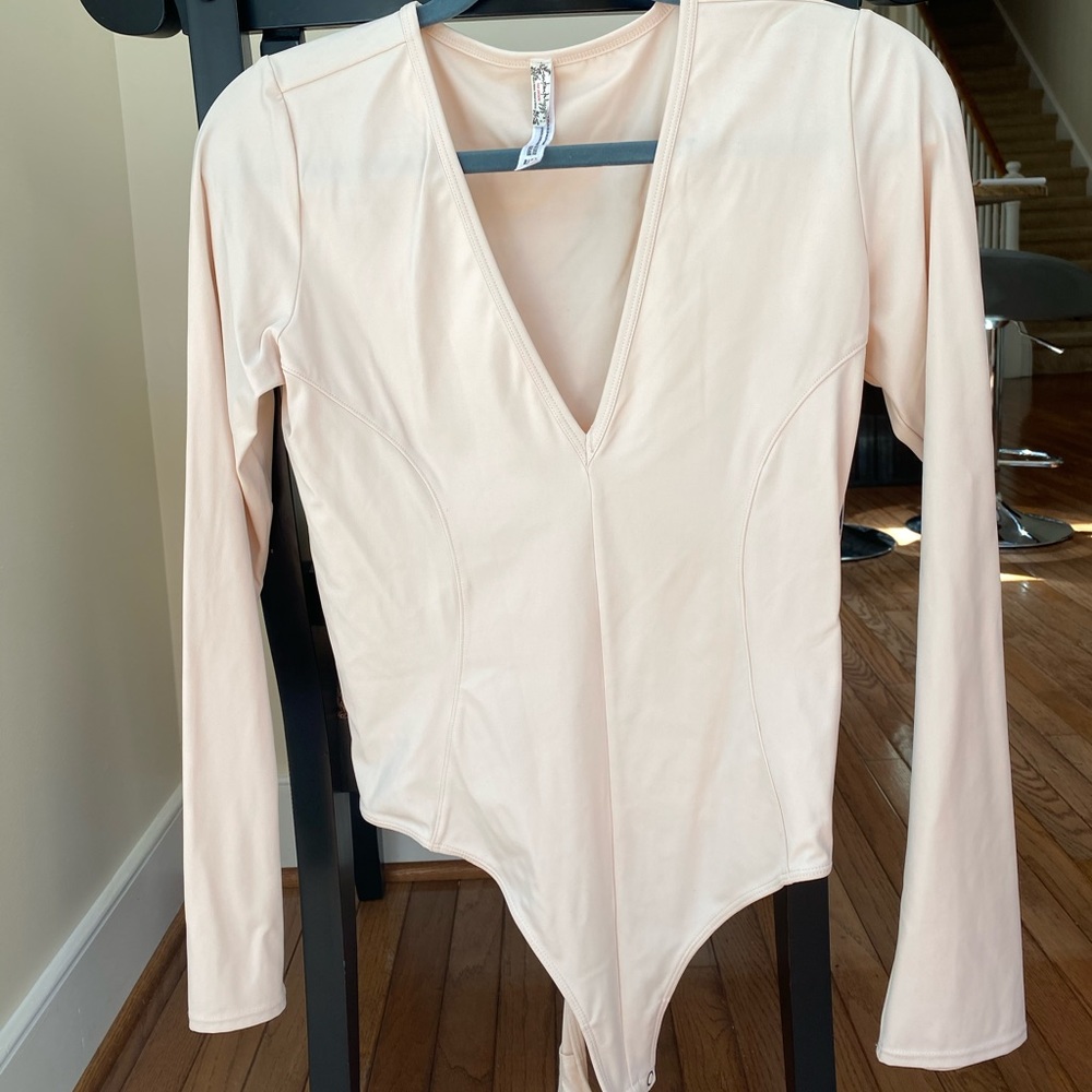 New Free People Pink Bodysuit (M) (NWT)
